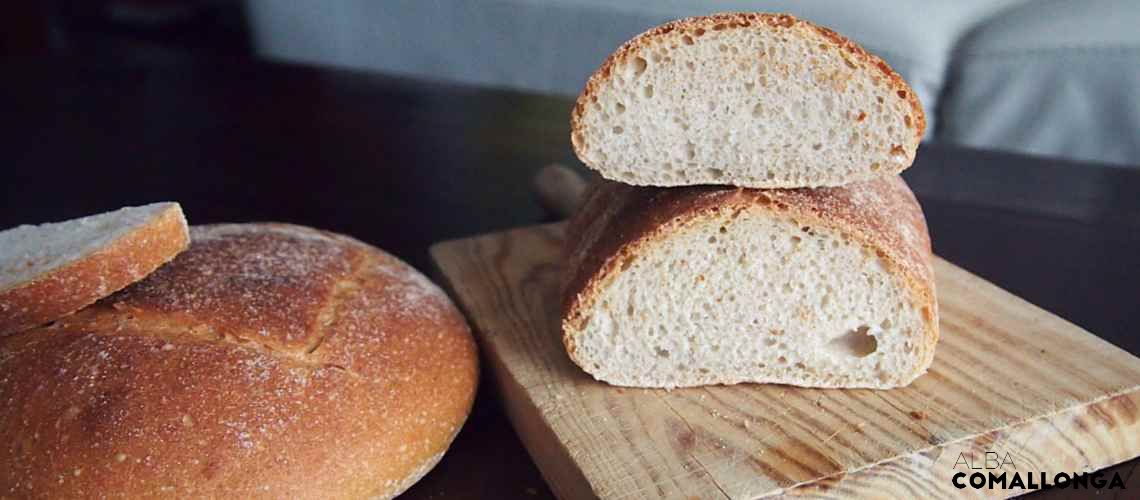 Pa d’espelta blanca, amb massa mare
